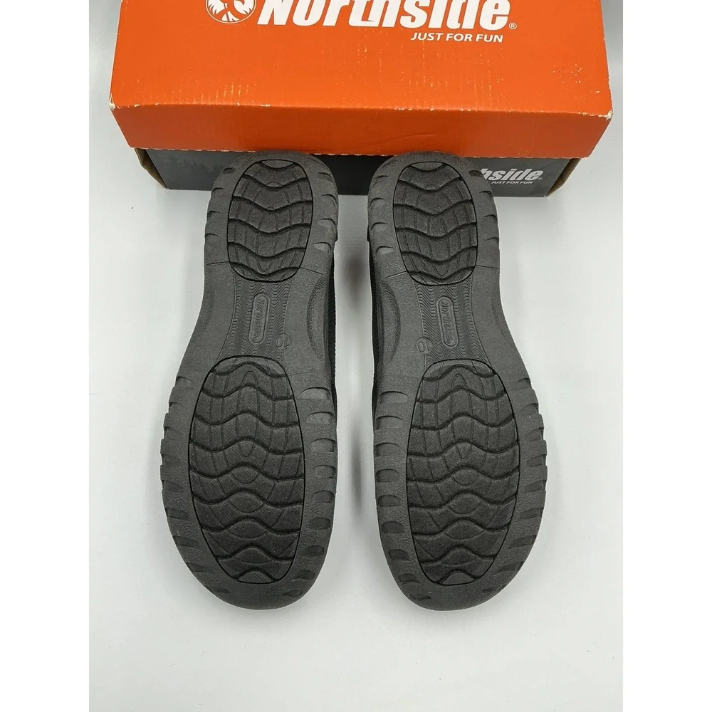 NEW Northside Women's Black low heel ,sports  closed toe/ heel sandal Size 10